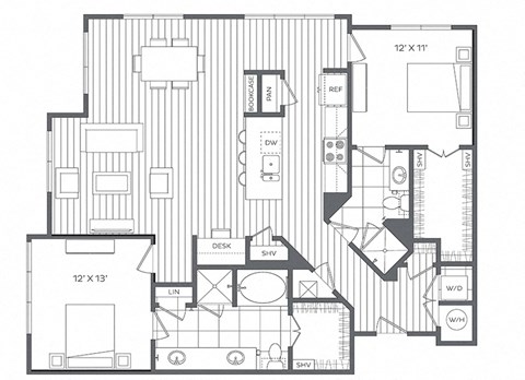 2O Floor Plan at Platt Park by Windsor, Colorado